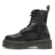 Dr. Martens Jadon Black Unisex Smooth Leather Mid-calf 8-eye Boots - UK 7 Online Hot Sale