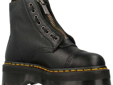 Dr. Martens Sinclair Black Womens Nappa Leather Platform Combat Boots - UK 6.5 Sale