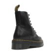 Dr. Martens Jadon Black Unisex Smooth Leather Mid-calf 8-eye Boots - UK 7 Online Hot Sale