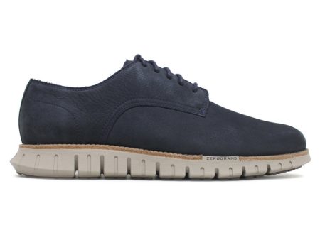 Zerogrand Remastered Plain Toe Nubuck Men s Derby Shoes on Sale