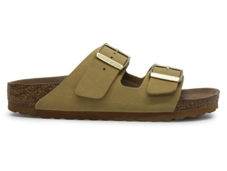 Birkenstock Arizona Vegan Latte Cream Birko-Flor Nubuck Unisex Sandals - UK 5 For Discount