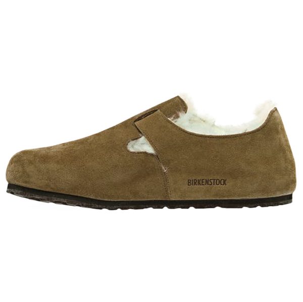 Birkenstock Unisex Shoes London Shearling Casual Buckles Suede Leather - UK 7 Online Hot Sale