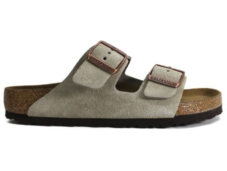 Birkenstock Arizona Soft Footbed 0951303 Suede Unisex Sandals - Beige For Sale