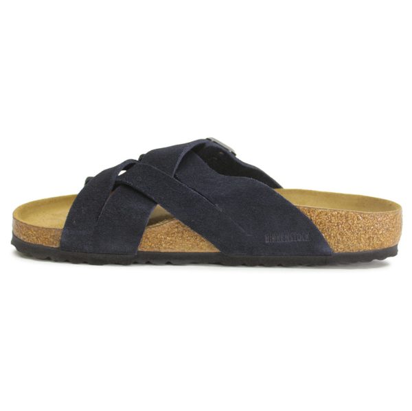 Birkenstock Unisex Sandals Lugano Casual Buckle Slides Suede Leather - UK 11.5 Hot on Sale