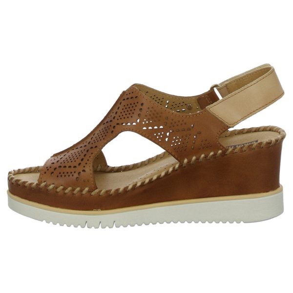 Aguadulce Perforated Leather Women s Wedge Sandals Online now