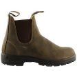 Blundstone 585 Rustic Brown Unisex Leather Slip-On Chelsea Ankle Boots - UK 6.5 Supply