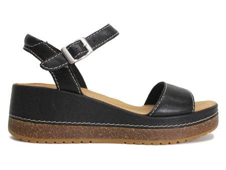 Clarks Damen Sandalen Kassanda Lily Wedge Buckle Slingback Leder - UK 6.5 on Sale