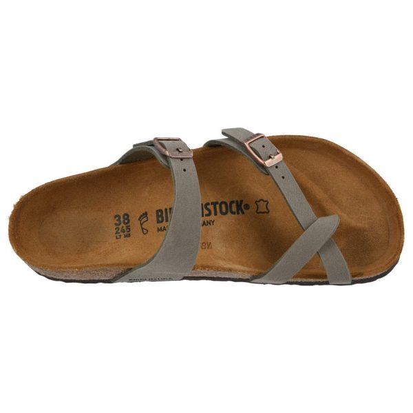 Birkenstock Mayari Stone Womens Birko-Flor Open Back Strapped Sandals - UK 7 For Discount