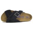 Birkenstock Unisex Sandals Lugano Casual Buckle Slides Suede Leather - UK 11.5 Hot on Sale