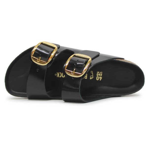 Birkenstock Unisex Sandals Arizona Big Buckle Buckle Slides Patent Leather - UK 4.5 Supply