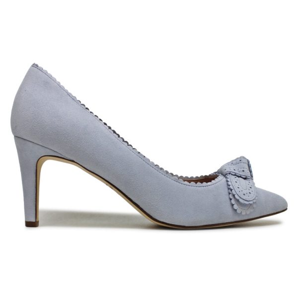 Bellport Bow Pump Suede Women s Slip On Heels Shoes Online