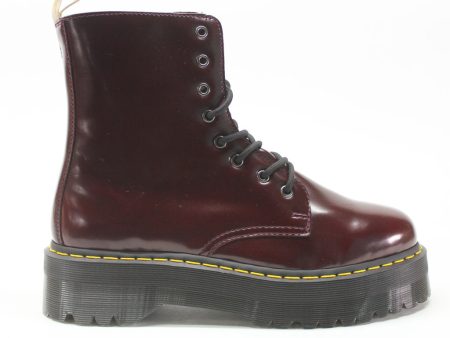 Vegan Jadon II 8 Eyelet Cherry Red Unisex Ankle Boots Hot on Sale