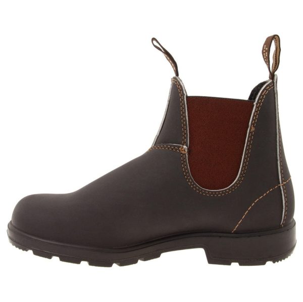 Blundstone 500 Stout Brown Unisex Leather Slip-On Chelsea Ankle Boots - UK 6.5 Online Sale