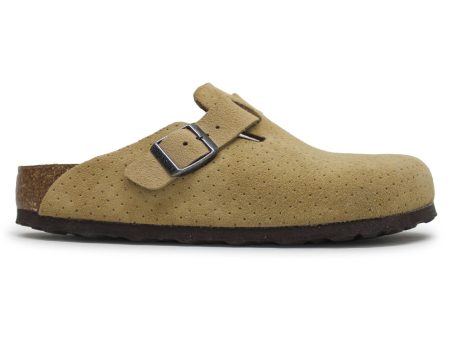 Boston BS Suede Embossed Unisex Slip On Clogs Sandals Hot on Sale