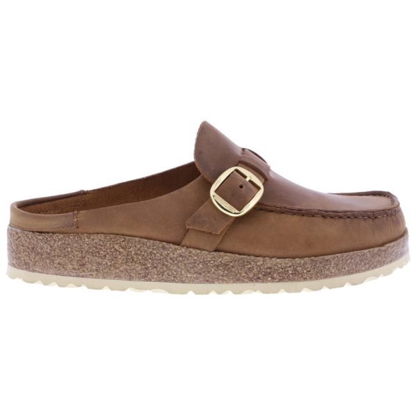 Birkenstock Unisex Sandals Buckley Casual Buckle Slip-On Oiled Leather - UK 7 For Cheap