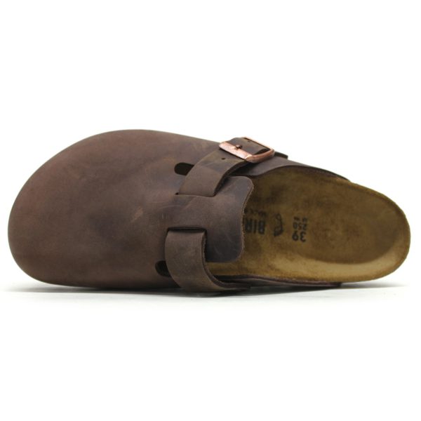 Boston Oiled Leather Unisex Slip On Sandals Hot on Sale