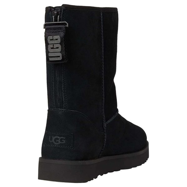 Classic Short Logo Zip Suede Women s Winter Boots Supply