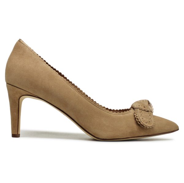 Bellport Bow Pump Suede Women s Slip On Heels Shoes Online