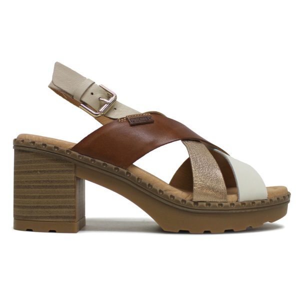 Canarias Leather Women s Slingbacks Sandals Discount