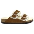 Birkenstock Unisex Sandals Arizona Shearling Casual Buckles Suede Leather - UK 5.5 Hot on Sale