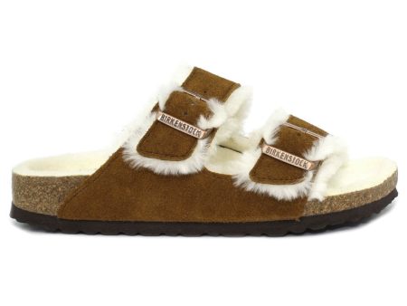 Birkenstock Unisex Sandals Arizona Shearling Casual Buckles Suede Leather - UK 5.5 Hot on Sale