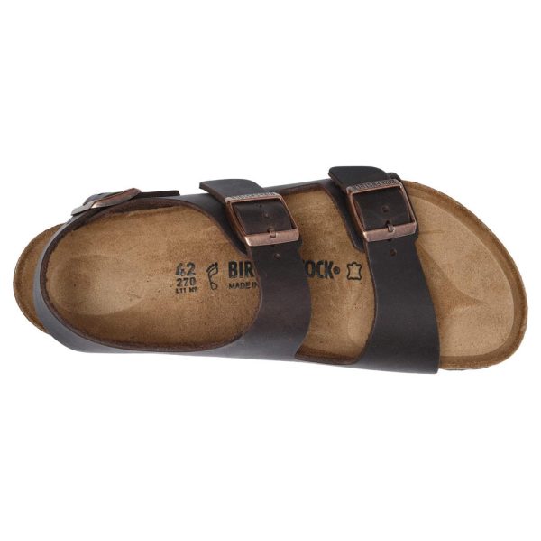 Birkenstock Unisex Sandals Milano BS Casual Buckles Slingbacks Oiled Nubuck - UK 5 Online