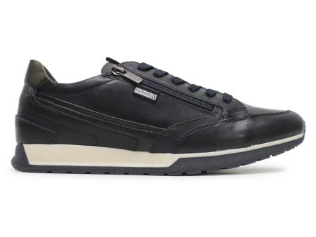 Cambil M5N-6237 Leather Men s Low Top Trainers Cheap