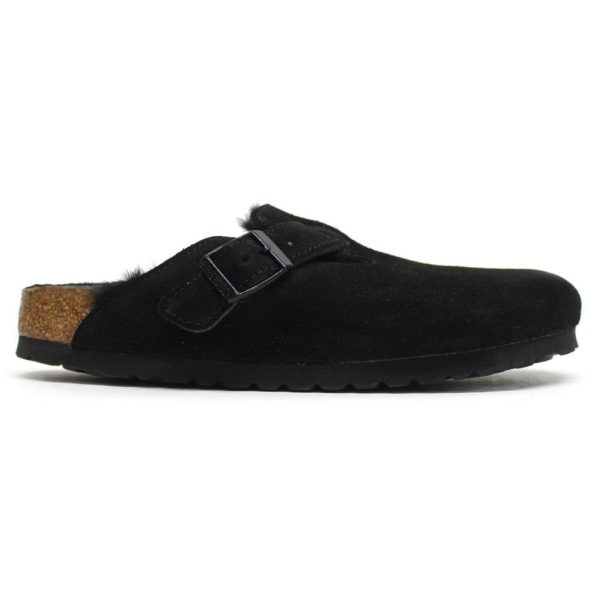 Boston Fur Suede Unisex Clogs Sandals Cheap