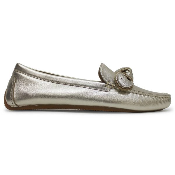 Bellport Bow Driver Leather Women s Loafers Shoes Online Sale