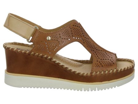 Aguadulce Perforated Leather Women s Wedge Sandals Online now