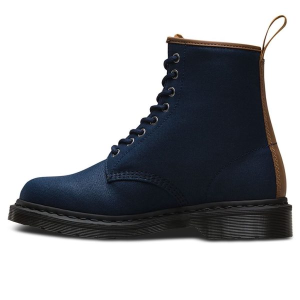 Waxy New Laredo Canvas Leather Men s Biker Boots on Sale