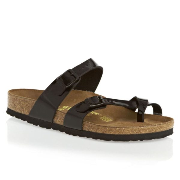 Birkenstock Mayari Patent Black Synthetic Womens Sandals - UK 8 Cheap