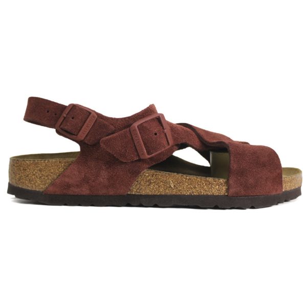 Birkenstock Tulum Soft Footbed Suede Unisex Sandals - Chocolate Hot on Sale