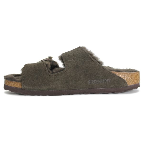 Birkenstock Unisex Sandals Arizona Shearling Casual Buckles Suede Leather - UK 3.5 Online Sale