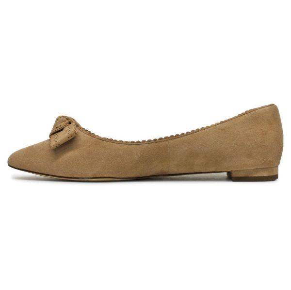 Bellport Bow Skimmer Suede Women s Flats Shoes Online Hot Sale