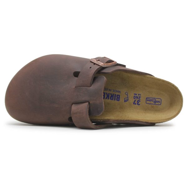 Boston BS Oiled Leather Unisex Slip On Clogs Sandals Online