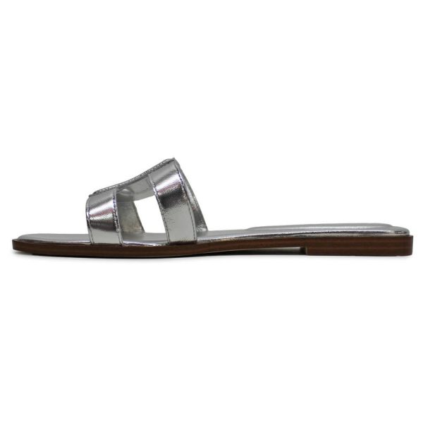 Chrisee Leather Women s Slides Sandals Hot on Sale