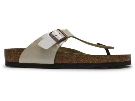 Birkenstock Gizeh White Birko-Flor Womens Sandals - UK 5.5 For Cheap