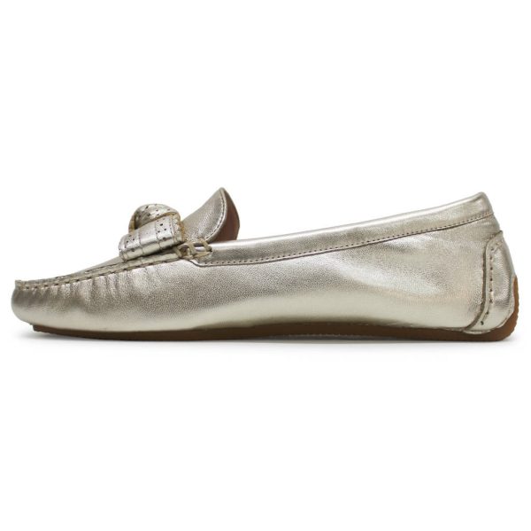 Bellport Bow Driver Leather Women s Loafers Shoes Online Hot Sale