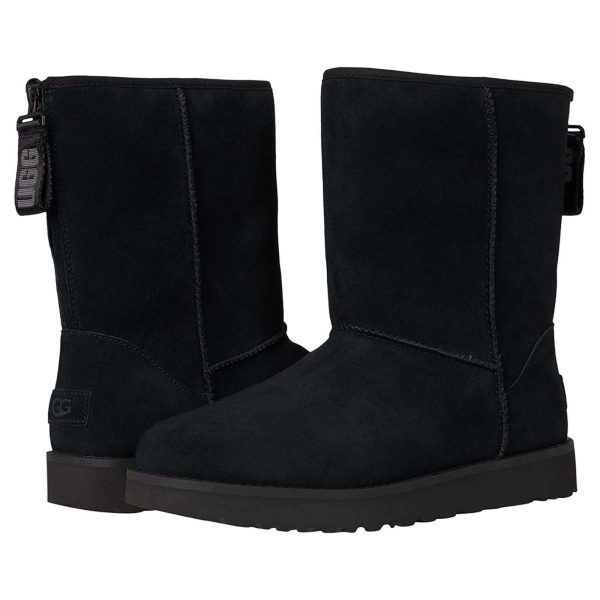 Classic Short Logo Zip Suede Women s Winter Boots Supply