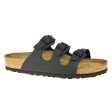 Birkenstock Florida Black Birko-Flor Womens Triple Strap Slip On Sandals - UK 5 Online Sale