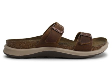 Birkenstock Sierra CT 1022217 Ginger Brown Waxy Leather Unisex Sandals - UK 3.5 Fashion