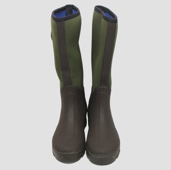 Bison Long Boots Dark Brown Olive - UK 11 For Sale