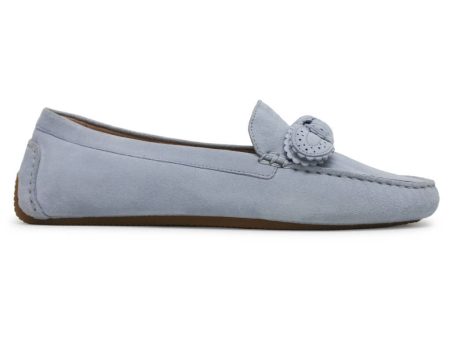 Bellport Bow Driver Suede Women s Loafers Shoes Supply