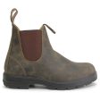 Blundstone 585-RUSTIC BROWN Leather Unisex Chelsea Boots - UK 3.5 on Sale