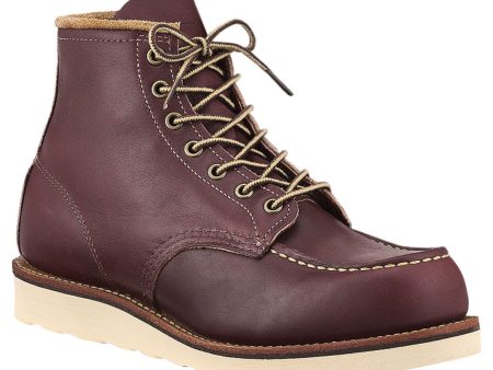 6 Moc Leather Men s Ankle Moc Toe Boots Online Sale