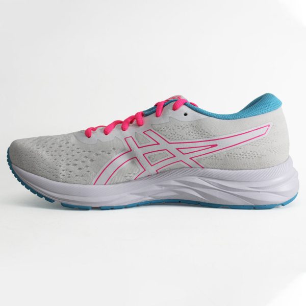 Asics Gel Excite 7 Textile Womens Trainers - White Safety Yellow Discount