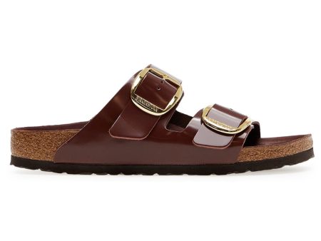 Arizona Big Buckle Leather Unisex Slides Sandals Online