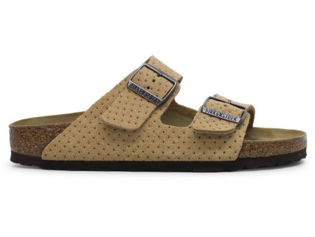 Arizona BS Suede Embossed Unisex Slides Sandals For Cheap