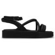 Alda Cross Leather Women s Slingback Sandals Discount